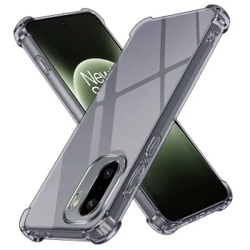 Калъф Techsuit Shockproof Clear Silicone - OnePlus 15R - Сив