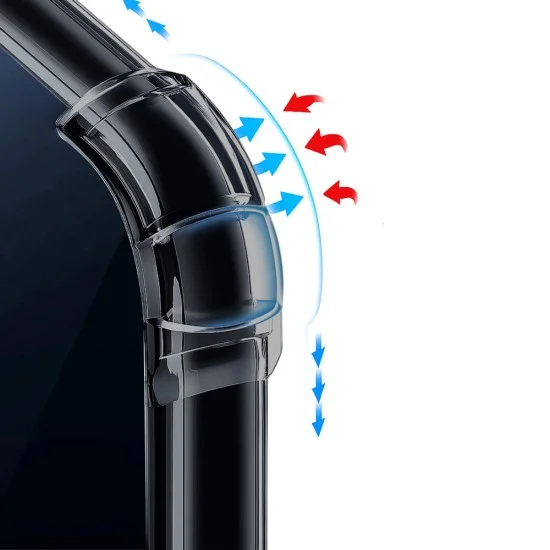 Калъф Techsuit Shockproof Clear Silicone - Oppo Reno16 F / Reno16 FS - Сив