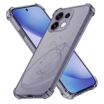 Калъф Techsuit Shockproof Clear Silicone - Oppo Reno16 Pro - Сив