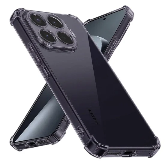 Калъф Techsuit Shockproof Clear Silicone - Xiaomi 17T Pro - Сив