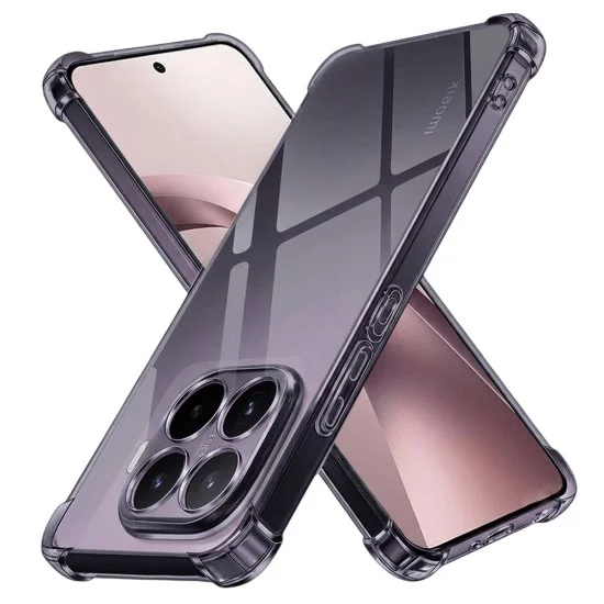 Калъф Techsuit Shockproof Clear Silicone - Xiaomi 17T - Сив