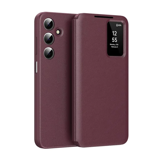 Калъф – Techsuit SmartView Series – Samsung Galaxy A17 5G / A17 4G / A26 5G – Червен