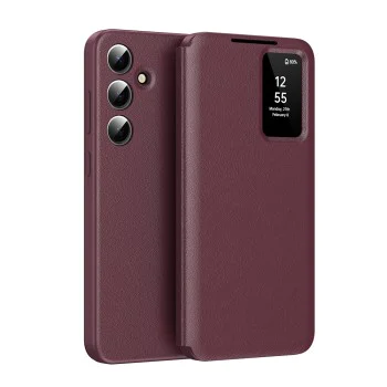 Калъф – Techsuit SmartView Series – Samsung Galaxy S25 FE – Червен