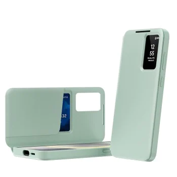 Калъф – Techsuit SmartView Series – Samsung Galaxy S25 FE – Зелен