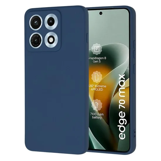 Калъф Techsuit SoftFlex - Motorola Edge 70 Max - Тъмно син