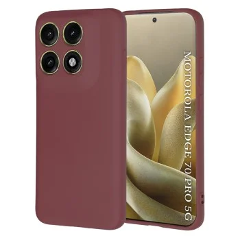 Калъф Techsuit SoftFlex - Motorola Edge 70 Pro - Тъмно червен