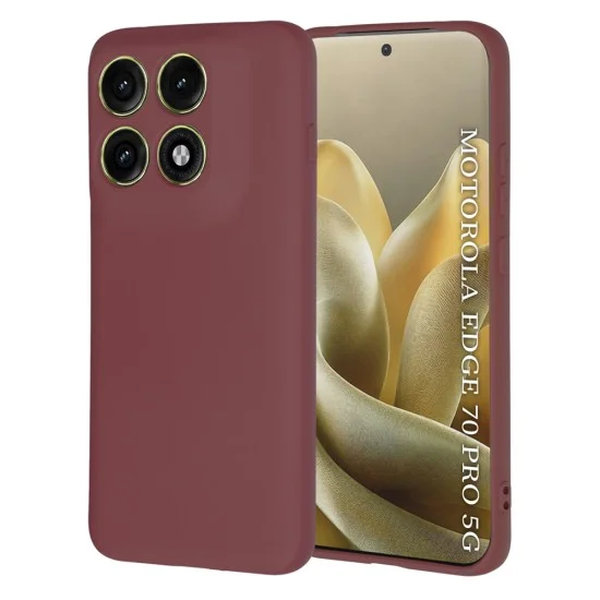 Калъф Techsuit SoftFlex - Motorola Edge 70 Pro - Тъмно червен
