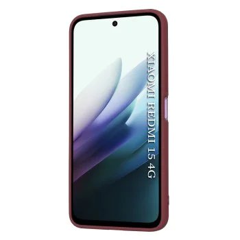 Калъф – Techsuit SoftFlex – Xiaomi Redmi 15 4G / Redmi 15 5G – Тъмночервен