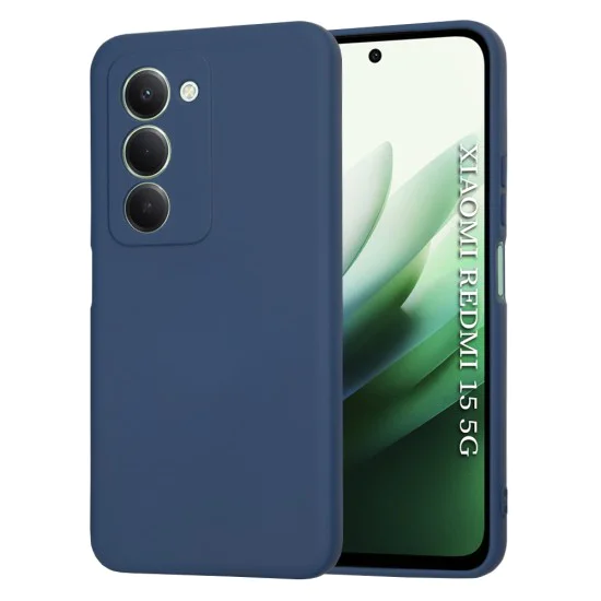 Калъф – Techsuit SoftFlex – Xiaomi Redmi 15 4G / Redmi 15 5G – Тъмносин