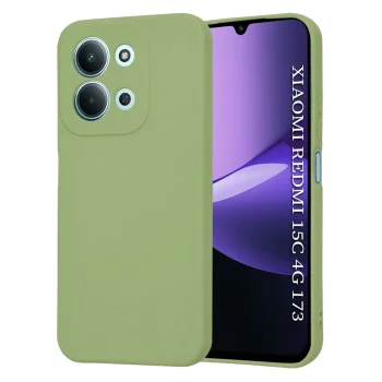 Калъф – Techsuit SoftFlex – Xiaomi Redmi 15C 4G / Redmi 15C 5G – Матча зелен