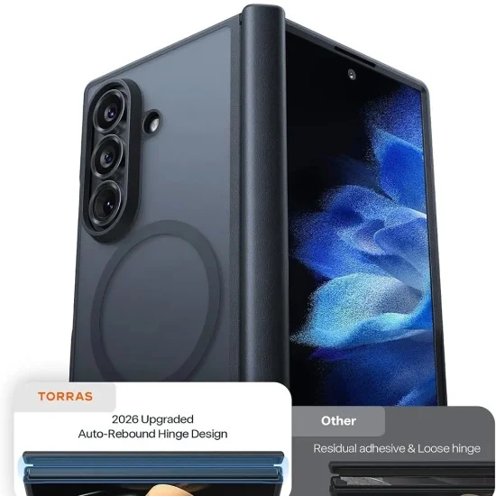 Калъф Torras - Guardian Magnetic Series - Samsung Galaxy Z Fold8 Ultra - Черен