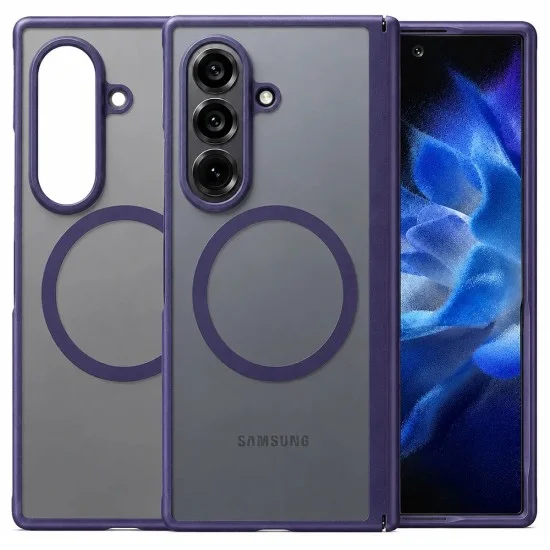 Калъф Torras - Guardian Magnetic Series - Samsung Galaxy Z Fold8 Ultra - Тъмнолилав