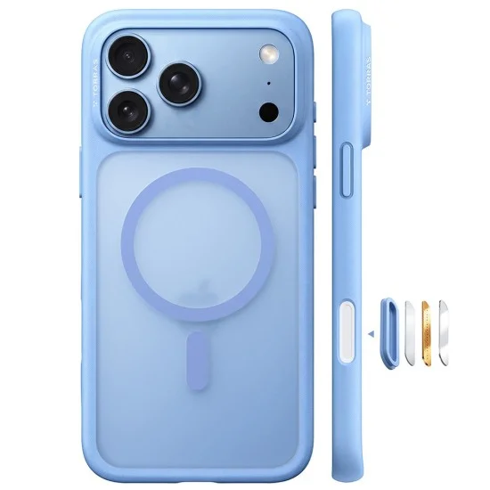 Калъф Torras - Guardian Magnetic Series - iPhone 18 Pro / iPhone 17 Pro - Син