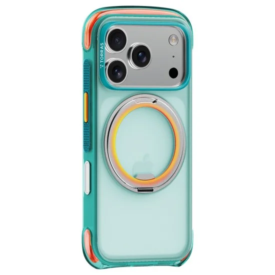 Калъф Torras - O3 Air Core - iPhone 18 Pro / iPhone 17 Pro - Prism Turquoise