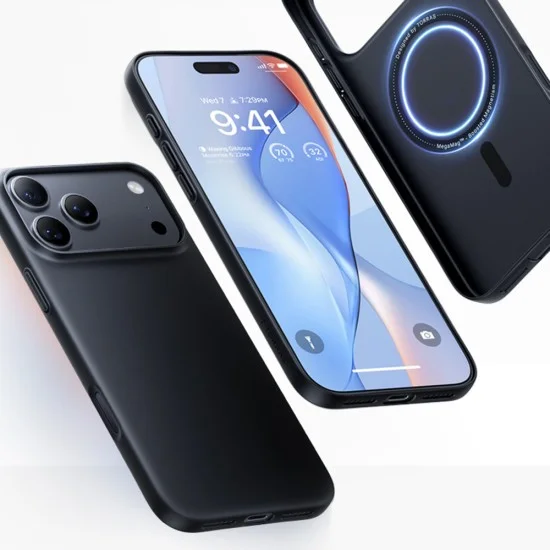 Калъф Torras - OriginFit-Mag Series - iPhone 18 Pro Max / iPhone 17 Pro Max - Черен