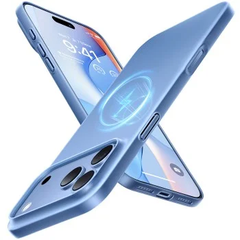 Калъф Torras - OriginFit-Mag Series - iPhone 18 Pro / iPhone 17 Pro - Светлосин
