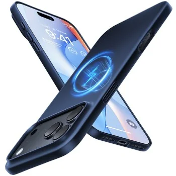Калъф Torras - OriginFit-Mag Series - iPhone 18 Pro / iPhone 17 Pro - Тъмносин
