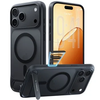 Калъф Torras - Ostand L1 Guardian - iPhone 18 Pro Max / iPhone 17 Pro Max - Черен