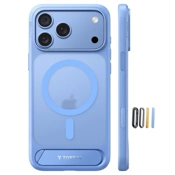 Калъф Torras - Ostand L1 Guardian - iPhone 18 Pro Max / iPhone 17 Pro Max - Син