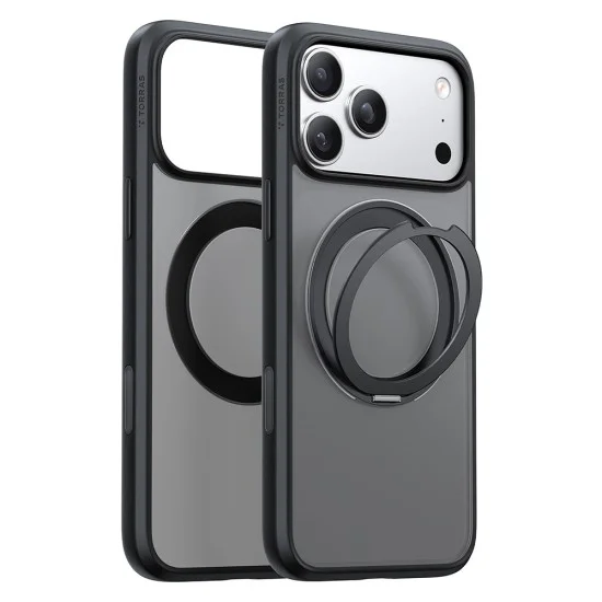 Калъф Torras - Ostand O1 Guardian - iPhone 18 Pro Max / iPhone 17 Pro Max - Черен