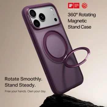 Калъф Torras - Ostand O1 Guardian - iPhone 18 Pro Max / iPhone 17 Pro Max - Лилав