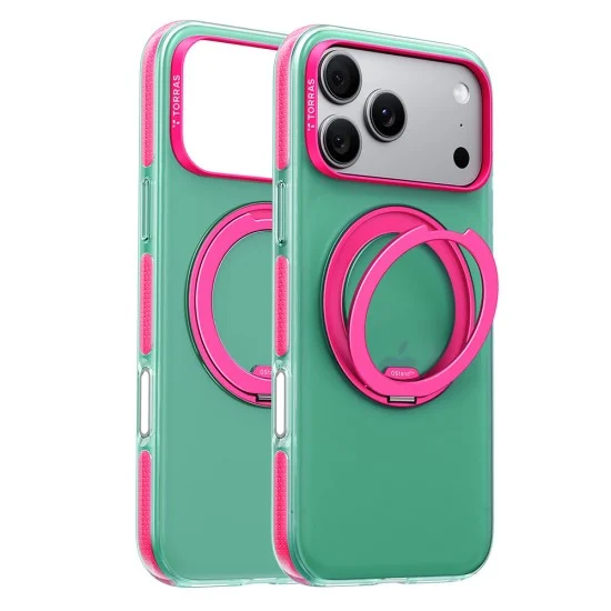 Калъф Torras - Ostand O3 Hue - iPhone 18 Pro Max / iPhone 17 Pro Max - Неонов мъх