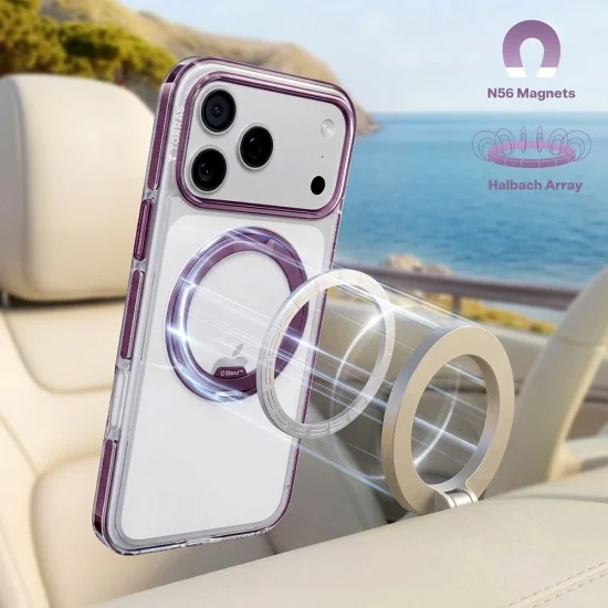 Калъф Torras - Ostand O3 Light - iPhone 18 Pro Max / iPhone 17 Pro Max - Лилав
