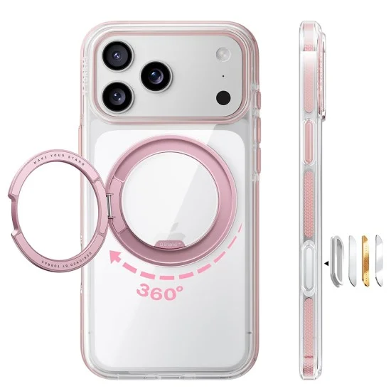 Калъф Torras - Ostand O3 Light - iPhone 18 Pro Max / iPhone 17 Pro Max - Розов