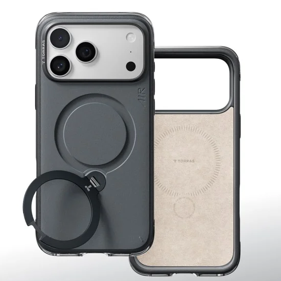 Калъф Torras - Ostand Q3 Air Essential - iPhone 18 Pro / iPhone 17 Pro - Черен