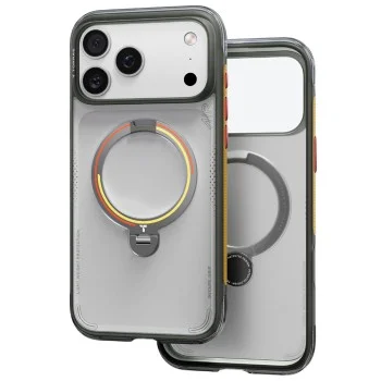 Калъф Torras - Ostand Q3 Air Football Series - iPhone 17 Pro / iPhone 18 Pro - Iron