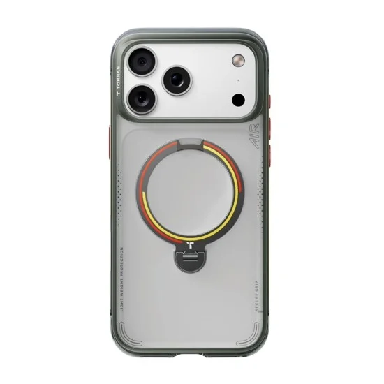 Калъф Torras - Ostand Q3 Air Football Series - iPhone 17 Pro / iPhone 18 Pro - Iron