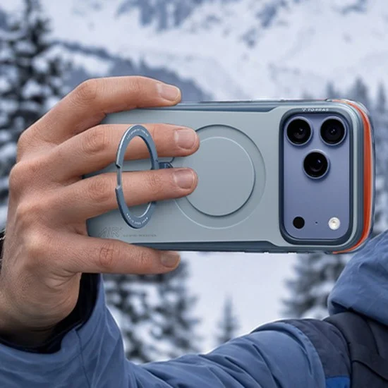Калъф Torras - Ostand Q3 Air Pro - iPhone 18 Pro / iPhone 17 Pro - Светлосин