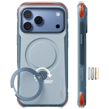 Калъф Torras - Ostand Q3 Air Pro - iPhone 18 Pro / iPhone 17 Pro - Светлосин