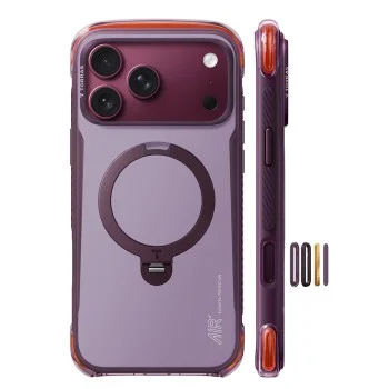 Калъф Torras - Ostand Q3 Air Pro - iPhone 18 Pro / iPhone 17 Pro - Violet Summit