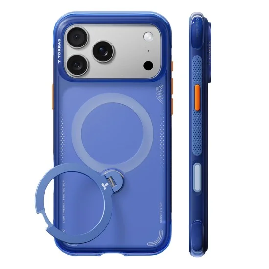 Калъф Torras - Ostand Q3 Air Series - iPhone 18 Pro Max / iPhone 17 Pro Max - Арктическо син