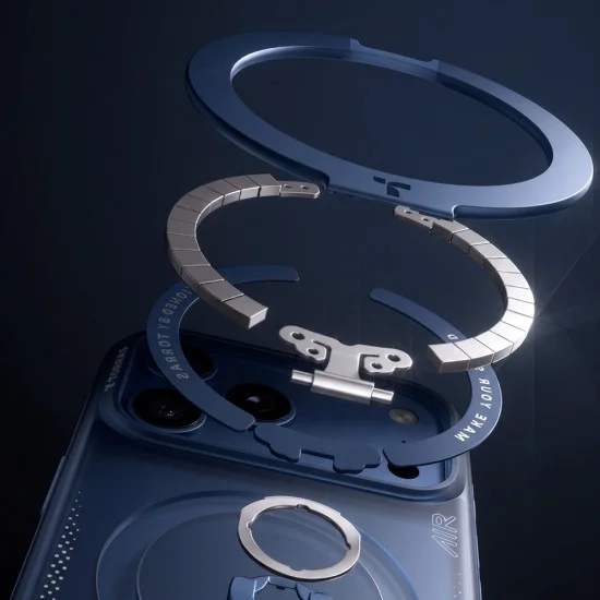 Калъф Torras - Ostand Q3 Air Series - iPhone 18 Pro Max / iPhone 17 Pro Max - Тъмносин