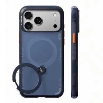 Калъф Torras - Ostand Q3 Air Series - iPhone 18 Pro / iPhone 17 Pro - Тъмносин