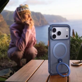 Калъф Torras - Ostand Q3 Air Series - iPhone 18 Pro / iPhone 17 Pro - Тъмносин