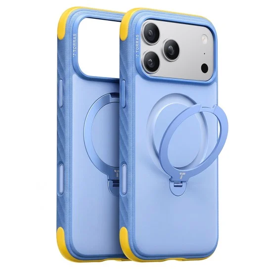 Калъф Torras - Ostand Q3 Rugged - iPhone 18 Pro Max / iPhone 17 Pro Max - Атолско син