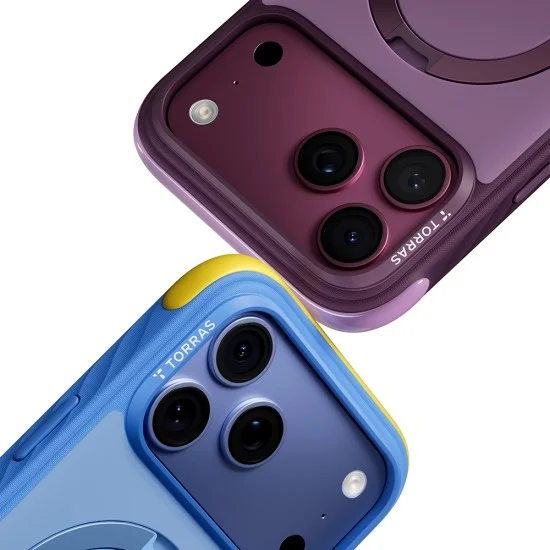 Калъф Torras - Ostand Q3 Rugged - iPhone 18 Pro Max / iPhone 17 Pro Max - Сливово лилав
