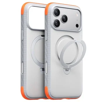 Калъф Torras - Ostand Q3 Rugged - iPhone 18 Pro / iPhone 17 Pro - Изгревно бял