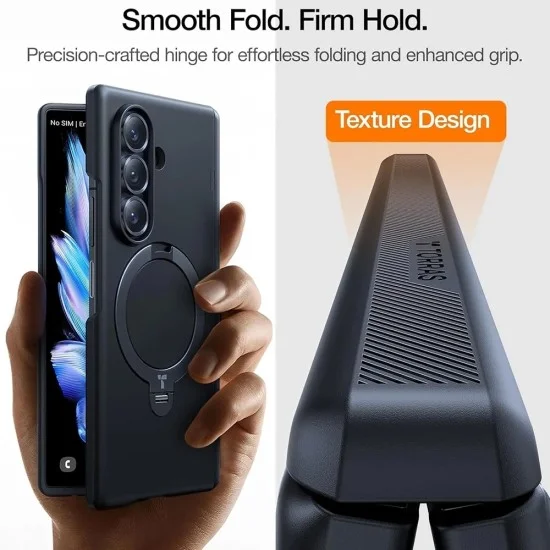Калъф Torras - Ostand Q3 Spin Series - Samsung Galaxy Z Fold8 Ultra - Черен