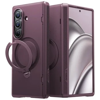 Калъф Torras - Ostand Q3 Spin Series - Samsung Galaxy Z Fold8 Ultra - Лилав