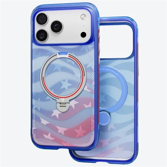 Калъф Torras - Ostand Spin Air Football Series - iPhone 17 Pro Max / iPhone 18 Pro Max - Starlight