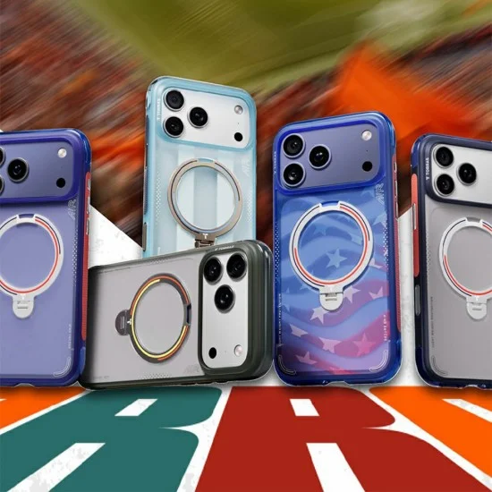 Калъф Torras - Ostand Spin Air Football Series - iPhone 17 Pro Max / iPhone 18 Pro Max - Starlight
