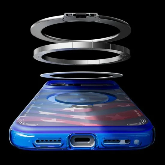 Калъф Torras - Ostand Spin Air Football Series - iPhone 17 Pro Max / iPhone 18 Pro Max - Starlight