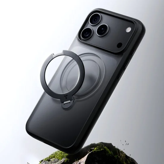 Калъф Torras - Ostand Spin Series - iPhone 18 Pro / iPhone 17 Pro - Черен