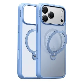 Калъф Torras - Ostand Spin Series - iPhone 18 Pro / iPhone 17 Pro - Син
