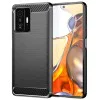 Калъф за Xiaomi 11T / 11T Pro - Carbon Silicone - Черен