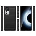 Калъф за Xiaomi 12T / 12T Pro - Carbon Silicone - Черен